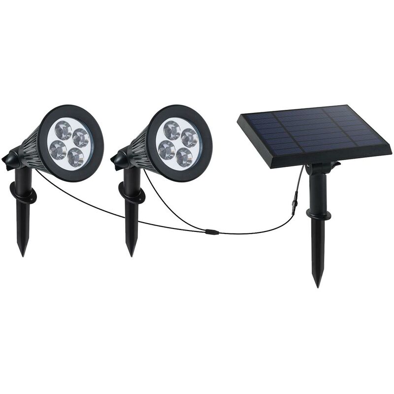 foto del prodotto doppio riflettore solare collegato 100lm family spiky