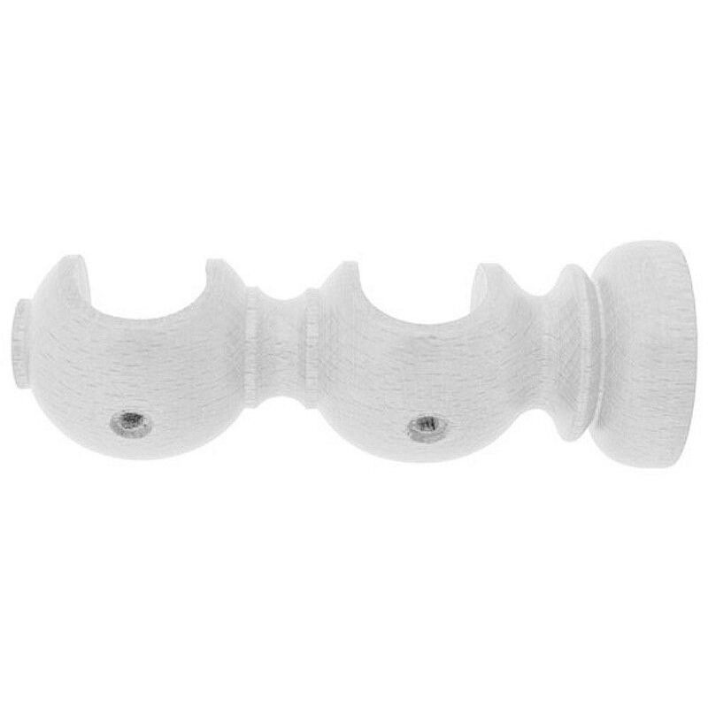 foto del prodotto doppio supporto aperto liscio in legno 20x118 mm. bianco
