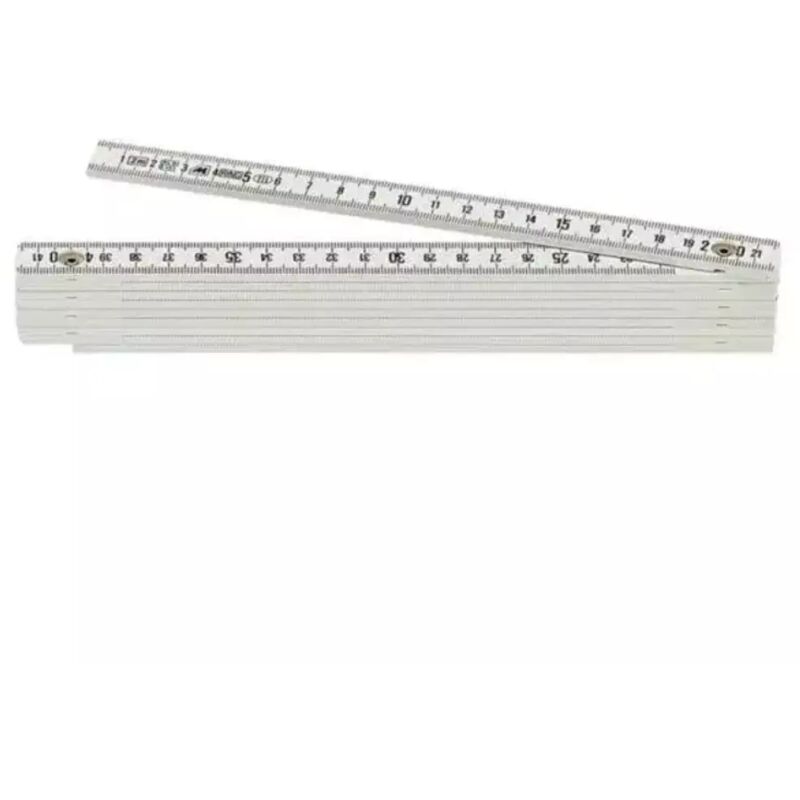 foto del prodotto doppiometro metrica in fibra di vetro bianco