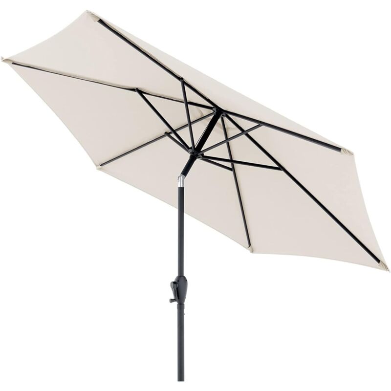 foto del prodotto doppler ombrellone per il giardino jack 250 cm in naturale i parasole rotondo per balcone e terrazza i inclinabile i ombrellone da balcone i