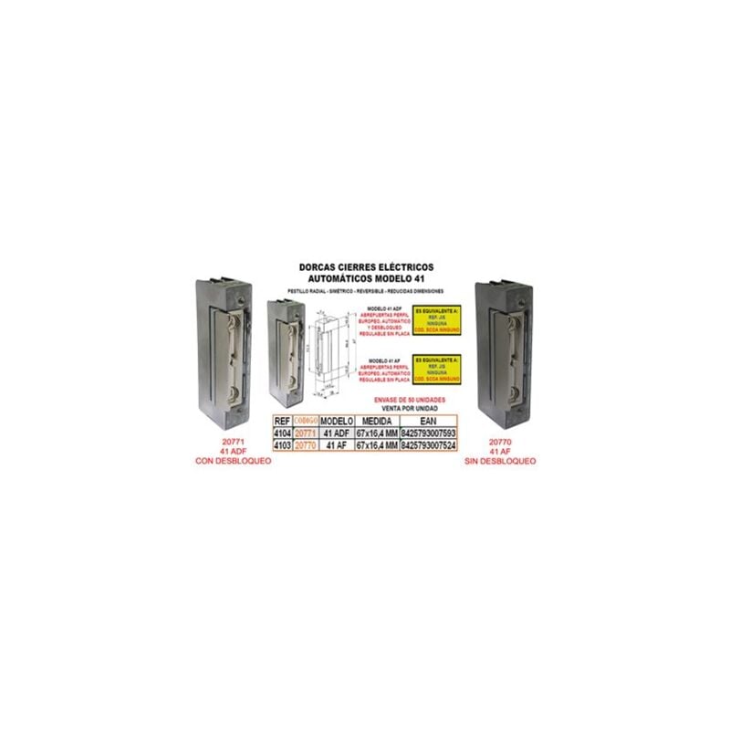 foto del prodotto dorcas chiusura elettronica automatica 41 adf perf. europa sblocca regole 4104 2a1