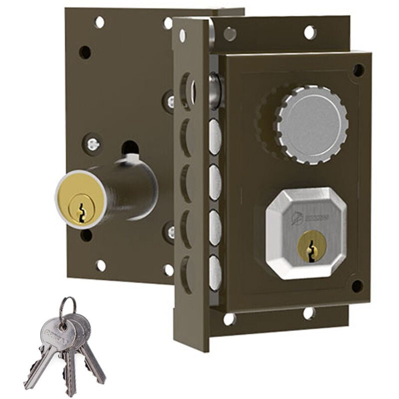 foto del prodotto dorcas - serratura da applicare sinistra con maniglia c91 iz c-c91i