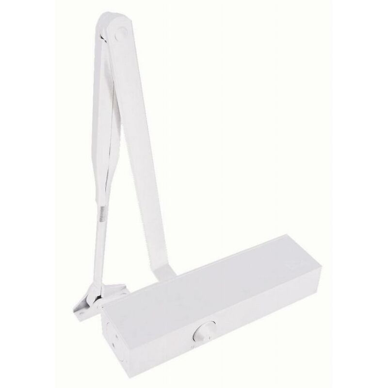 foto del prodotto dorma chiudiporta a profilo completo braccio standard freno di apertura forza 2 4 bianco 27112211