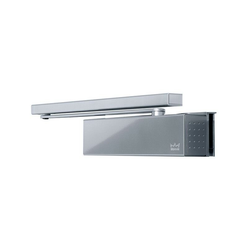 foto del prodotto dormakaba chiudiporta ts92 g senza braccio dorma argento forza da 2 a 4 lato opposto alla cerniera 42030101