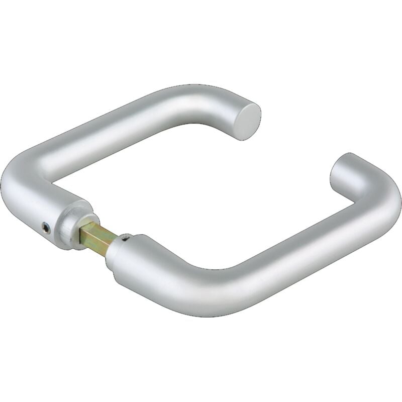 foto del prodotto dormakaba coppia di maniglie per porte in vetro, forma tonda, lm anodizzato argento per maniglie, vk 8mm