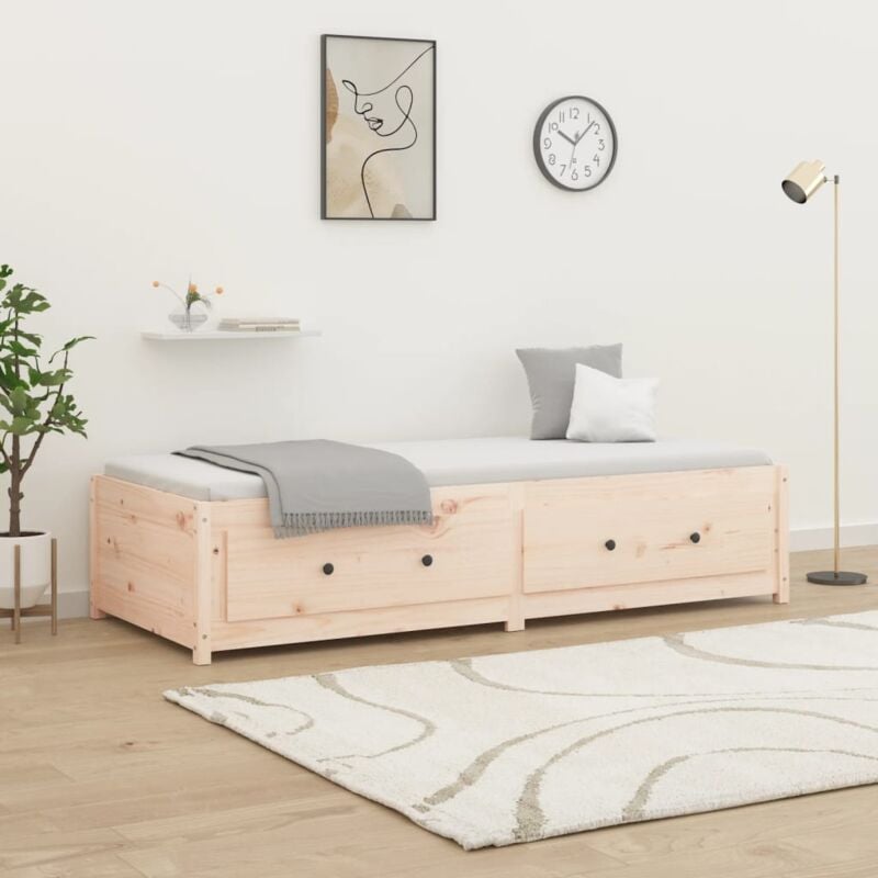 foto del prodotto dormeuse 75x190 cm small single in legno massello di pino vidaxl 867256
