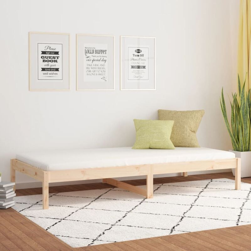 foto del prodotto dormeuse 80x200 cm in legno massello di pino
