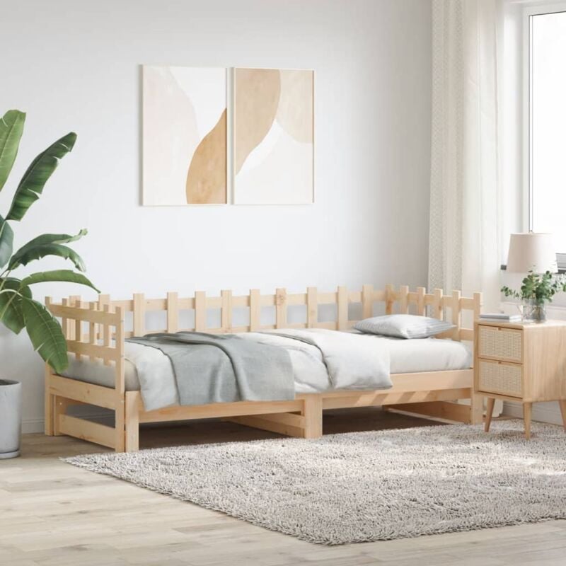 foto del prodotto dormeuse estraibile 2x 90x190 cm legno massello di pino vidaxl