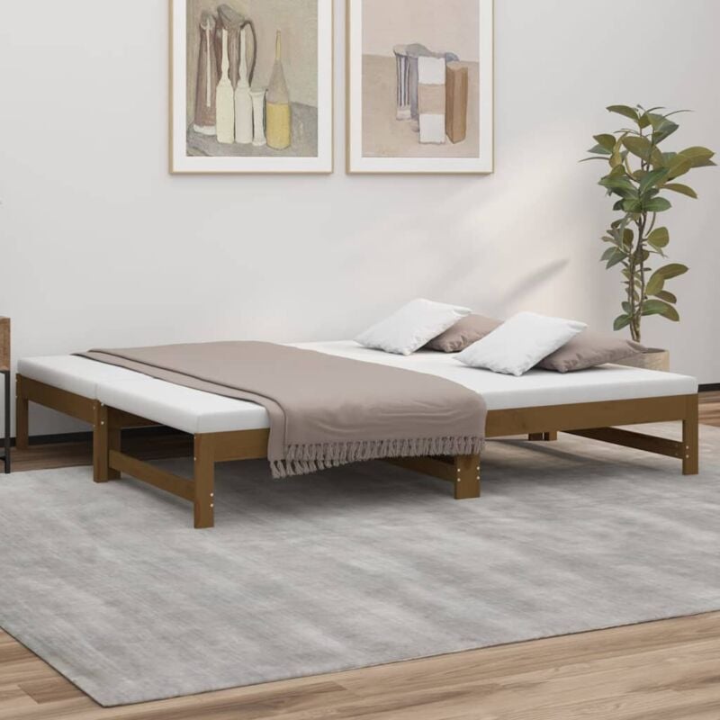 foto del prodotto dormeuse estraibile ambra 2x 90x190 cm legno massello di pino vidaxl