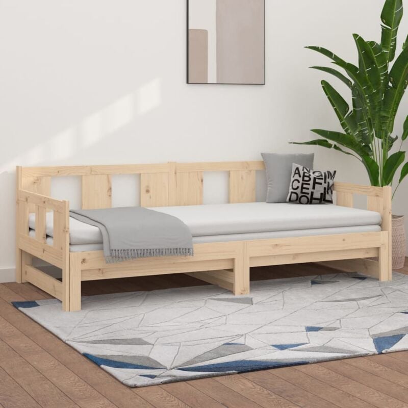 foto del prodotto dormeuse estraibile in legno massello di pino 2x 90x190 cm