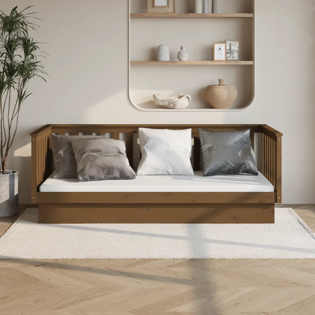 foto del prodotto dormeuse miele 100x200 cm in legno massello di pino cod mxl 64916