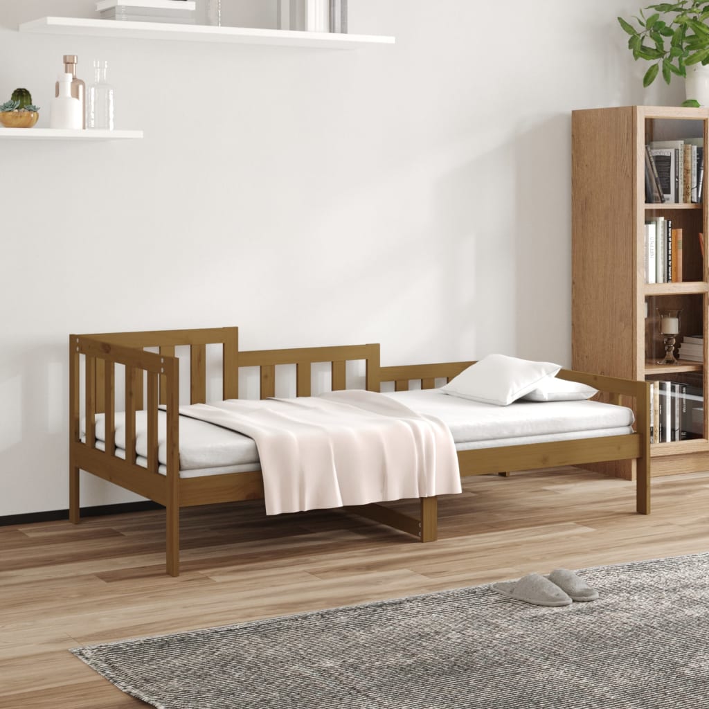 foto del prodotto dormeuse miele 80x200 cm in legno massello di pino cod mxl 53950