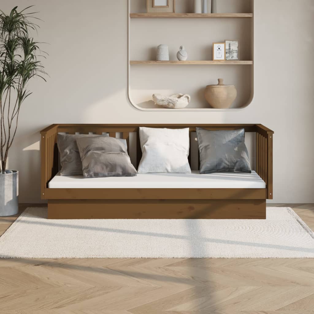 foto del prodotto dormeuse miele 90x190 cm in legno massello di pino cod mxl 63990