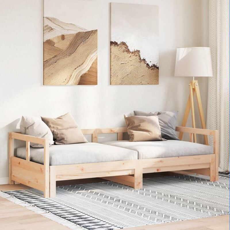 foto del prodotto dormeuse senza materasso 80x200 cm in legno massello di pino vidaxl