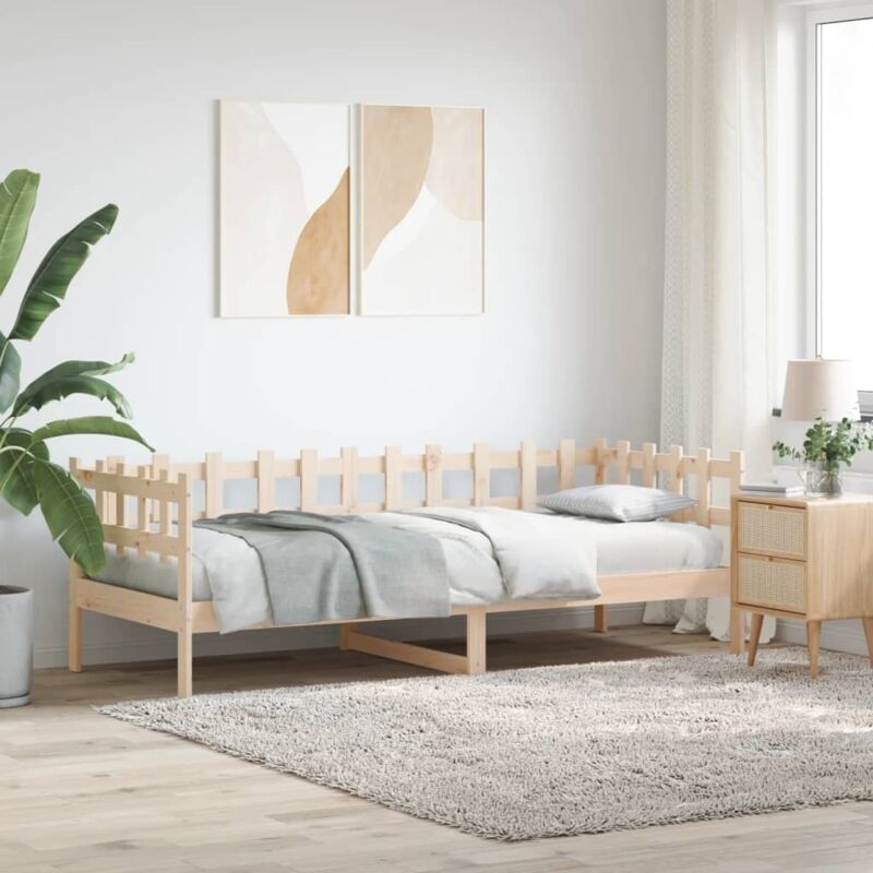 foto del prodotto dormeuse senza materasso 90x190 cm in legno massello di pino vidaxl