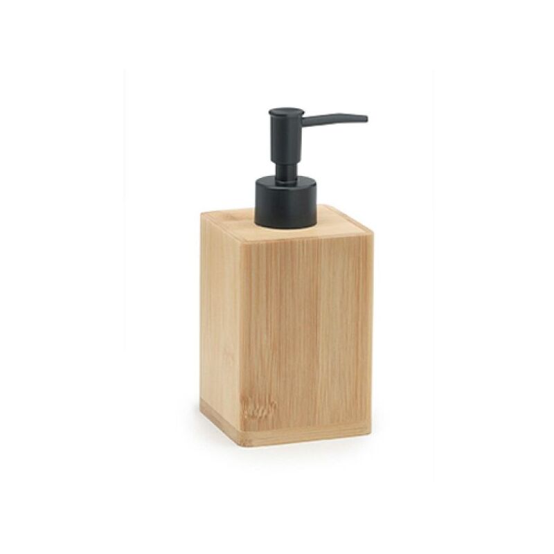 foto del prodotto dosa sapone da appoggio in bambu modello bonnie dim. cm lxpxh 7,4x7,4x16,8 legno naturale gedy