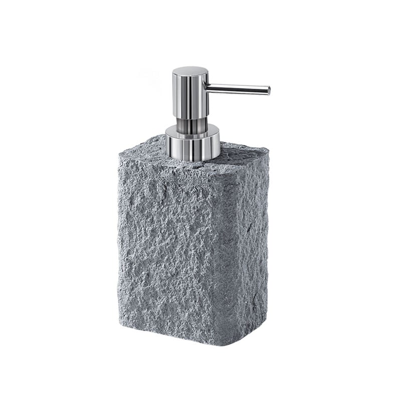 foto del prodotto dosasapone aries grigio pompetta cromato gedy