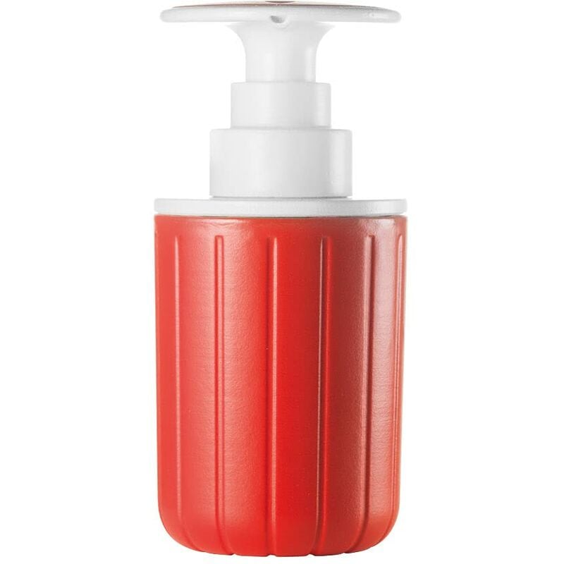 foto del prodotto dosasapone push soap kitchen active design, rosso, 7.2 x h15.7 cm guzzini