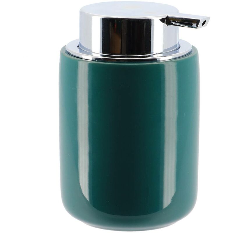 foto del prodotto dosatore di sapone in dolomite con pompa cromata 235 ml blu tahitiano tendance