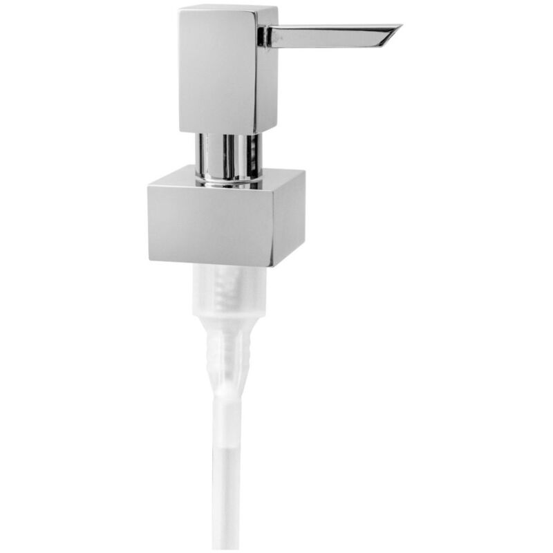 foto del prodotto dosatore sapone ricambio completo cromo quadrato ricambi accessori bagno