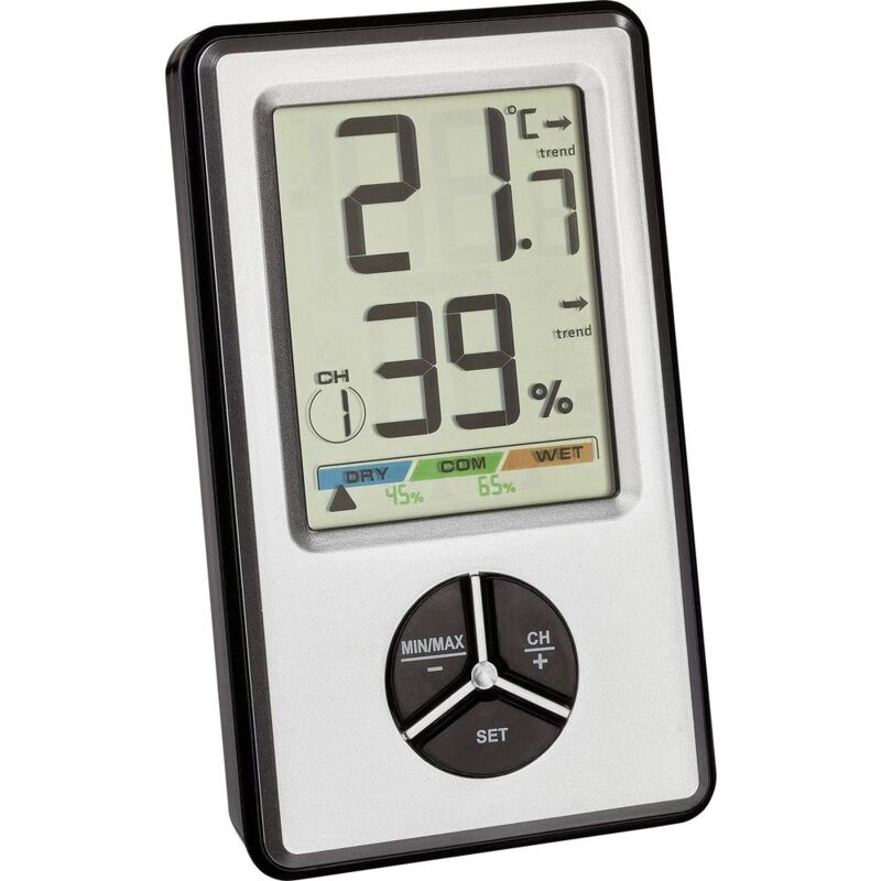 foto del prodotto dostmann termoigrometro senza fili bianco 30.5045.54 tfa