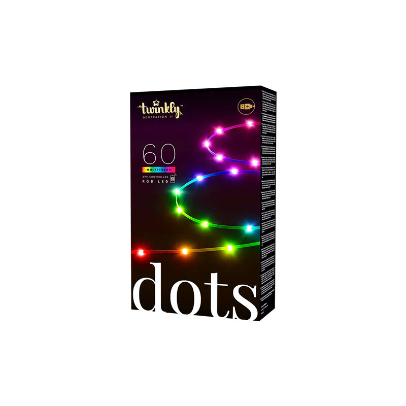 foto del prodotto dots stringa di luci flessibile controllata da app con 60 led rgb 3 metri. twinkly