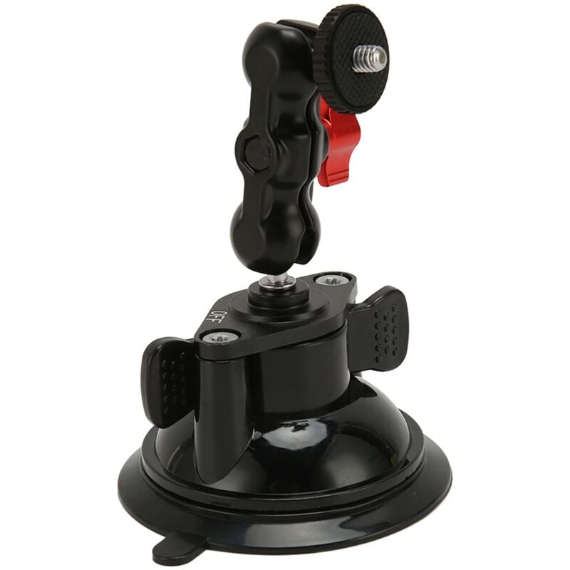 foto del prodotto double boule universelle magique main pince pois support de ventouse appareil photo reflex rouge en alliage d aluminium accessoires de main magique