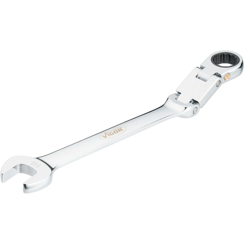 foto del prodotto double joint ratcheting combination wrench v6752 18 profilo a doppio esagono esterno, profilo esagonale esterno size 18 mm