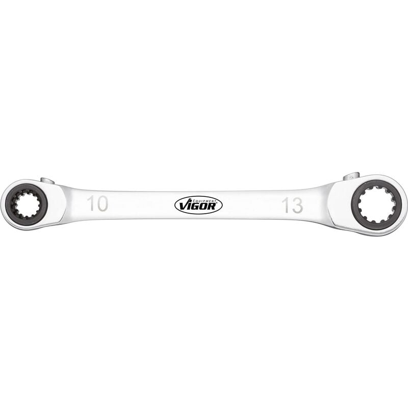 foto del prodotto double ratcheting box end wrench v3607 multiprofilo size 8 x 12 10 x 13