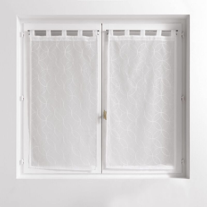 foto del prodotto douceur d int rieur 2 tenda, poliestere, bianco, 2 x 60 x 120 cm