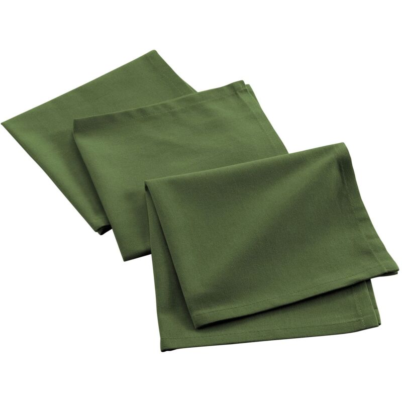 foto del prodotto douceur d int rieur 3 tovaglioli 40 x 40 cm mistral verde, in cotone riciclato