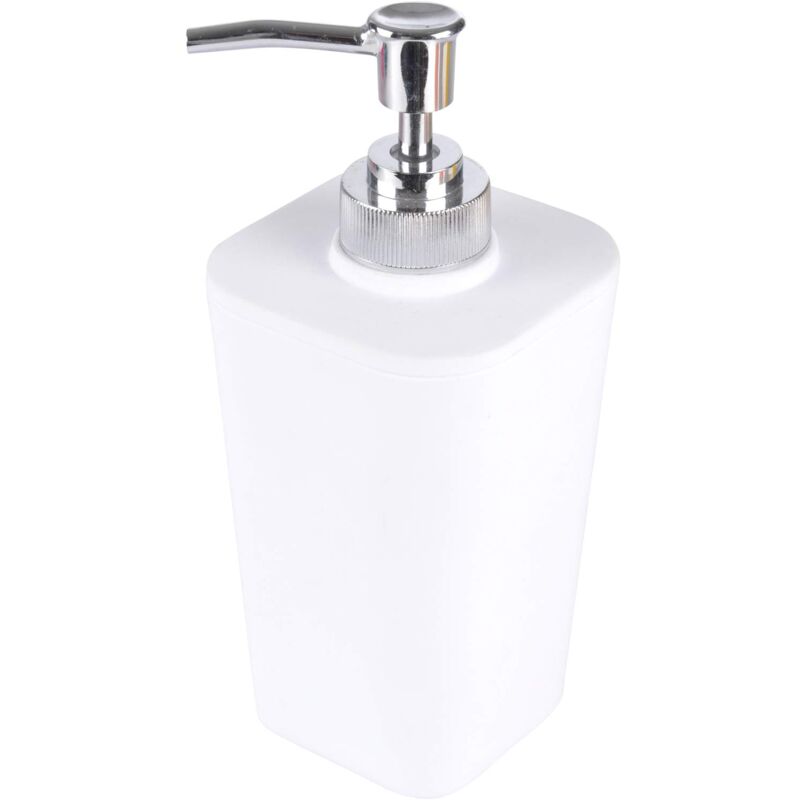 foto del prodotto douceur d int rieur dispenser di sapone effetto soft touch 7 x 7 x 17,5 cm vitamina bianco