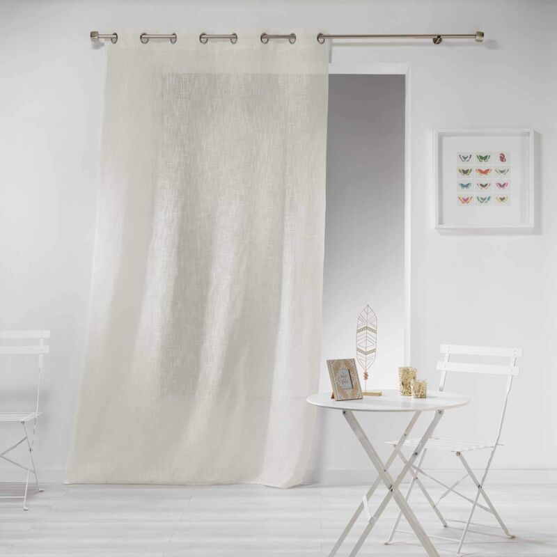 foto del prodotto douceur d int rieur haltona pannello a occhielli, poliestere, naturale, 280 x 140 cm
