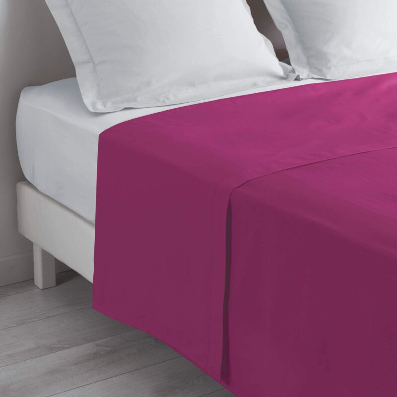 foto del prodotto douceur d int rieur lenzuola in cotone, 57 fili, punto cordoncino, 180 x 290 cm, rosa bois de rose 