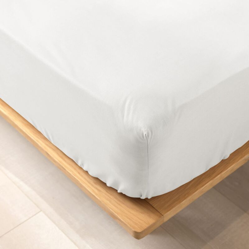 foto del prodotto douceur d int rieur lenzuolo con angoli elasticizzati 140 x 190 cm biolina bianco, 100 cotone bio