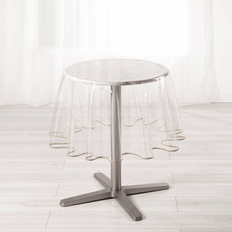 foto del prodotto douceur d int rieur ligne decor 180 cm, con 15 100e biais tovaglia da giardino, colore tortora