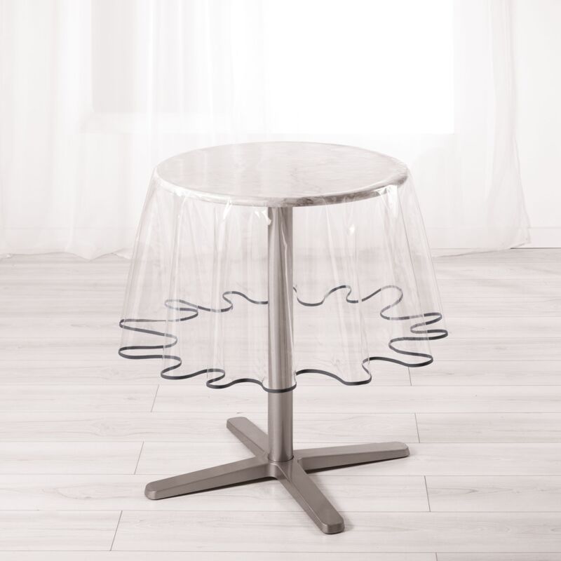 foto del prodotto douceur d int rieur ligne decor 180 cm, con 15 2f100e garden biais tovaglia rotonda, colore antracite