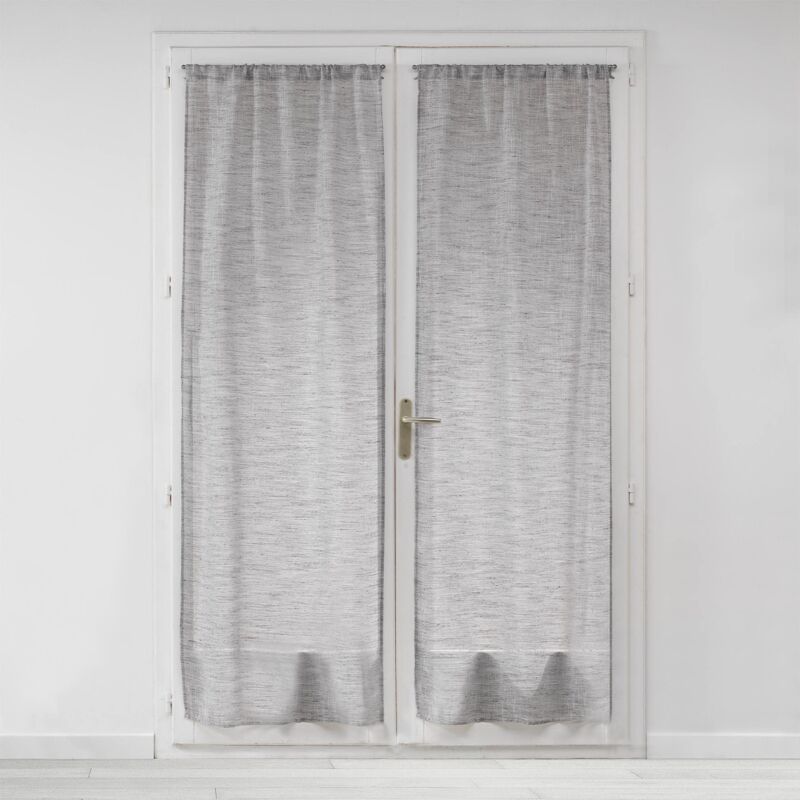 foto del prodotto douceur d int rieur milza coppia dritta con passante, 2 x 70 x 200 cm, colore antracite
