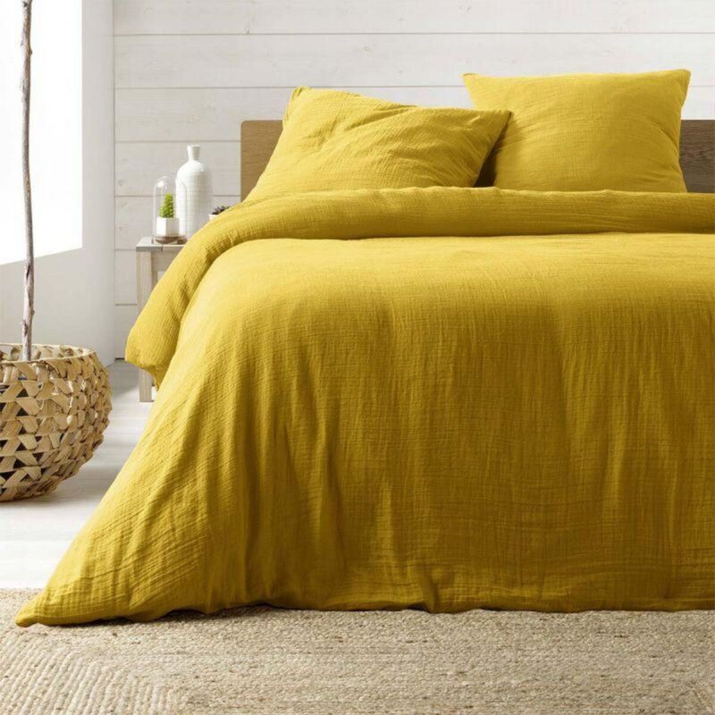 foto del prodotto douceur d int rieur set biancheria da letto 3 pezzi angelia 240x220 cm giallo