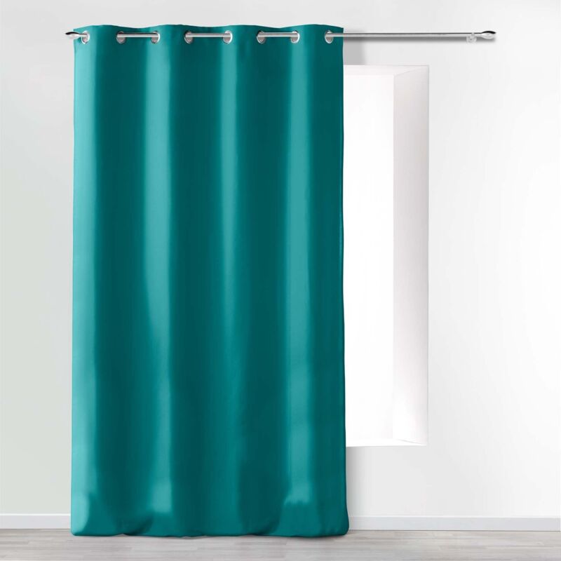 foto del prodotto douceur d int rieur tenda a occhielli 140 x 260 cm microfibra unita, poliestere, blu, 260 x 140 cm