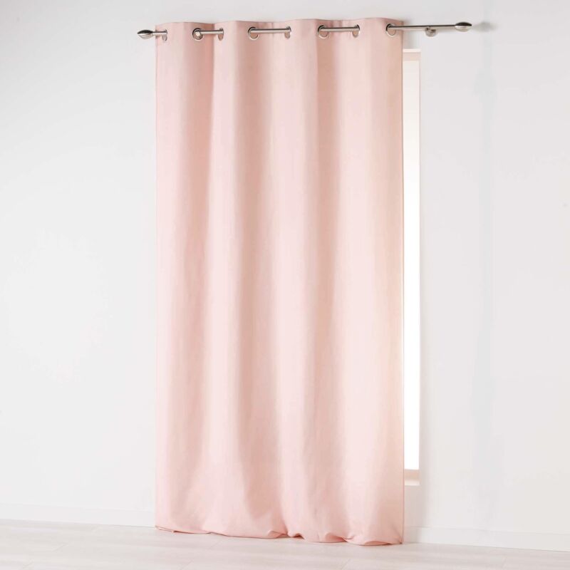 foto del prodotto douceur d int rieur tenda a occhielli 140 x 280 cm microfibra unita, poliestere, rosa pallido, 280 x 140 cm