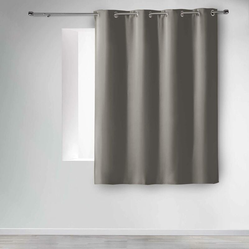 foto del prodotto douceur d int rieur tenda a occhielli poliestere 140 x 180 cm, ceramica, perla, 140x1x180 cm