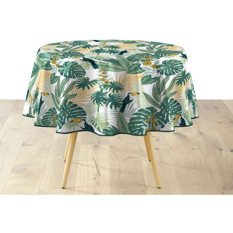 foto del prodotto douceur d int rieur tovaglia rotonda diametro 160 cm guyana, pvc textilia
