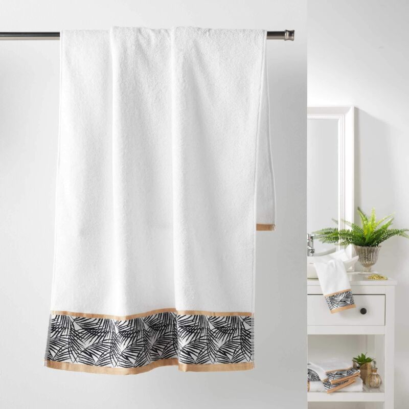 foto del prodotto douceur d interieur orbella telo doccia, 70 x 130 cm, colore bianco