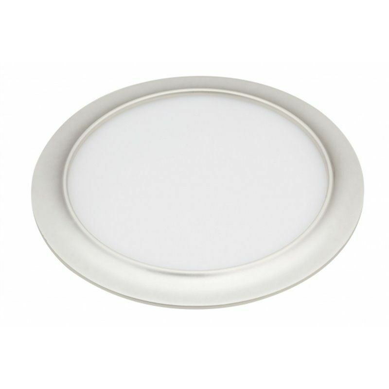 foto del prodotto downlight 15w 3000k trevor pearl silver 1200lm 1,5x19x19cm taglio 17d