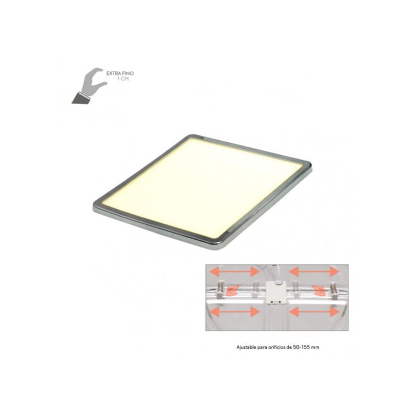foto del prodotto downlight 15w 4000k chrome providence 1280lm 1x17,5x17,5 cm de incasso regolabile 5x5 15,58x15,58 cm