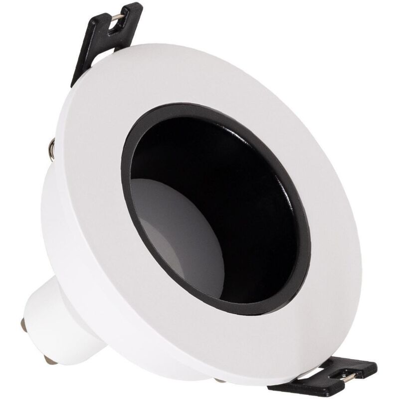 foto del prodotto downlight conico gu10 6w basso urg pc foro 75mm bianco caldo no flicker 3000k