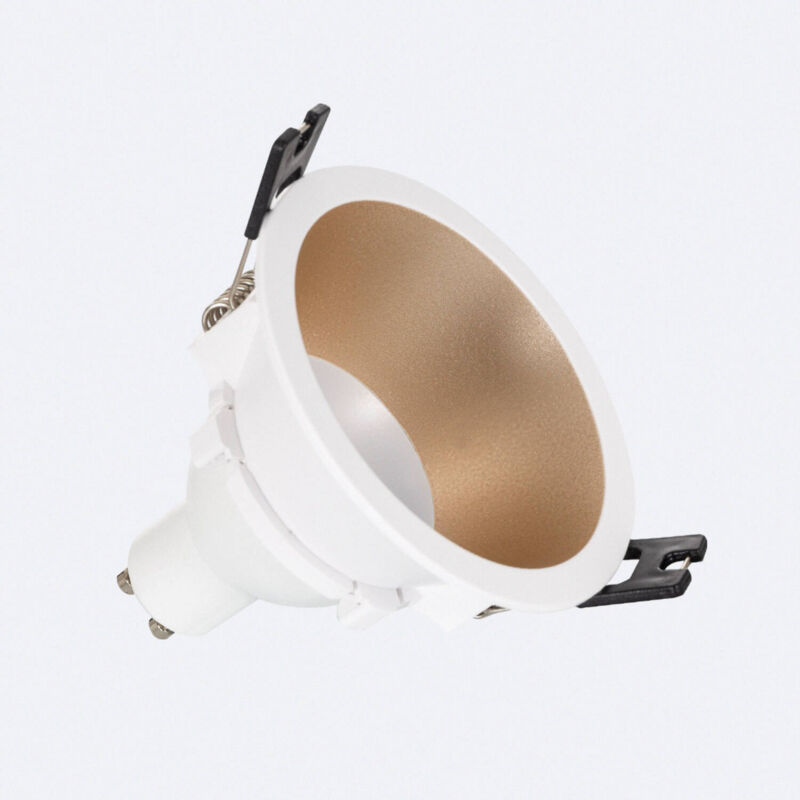 foto del prodotto downlight conico gu10 6w pc foro 75mm beige bianco naturale no flicker 4000k