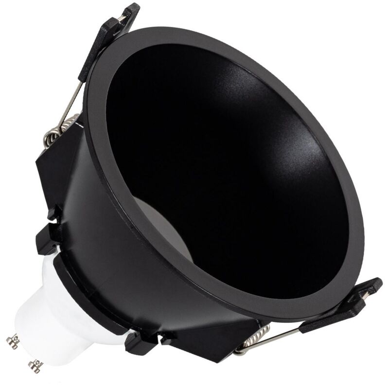 foto del prodotto downlight conico gu10 6w pc foro 85 mm nero bianco naturale no flicker 4000k