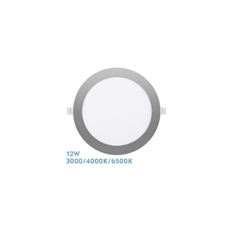 foto del prodotto downlight da incasso silex 12w 3000 4000 6500k nickel 1080lm round 17d cutout 15d fabrilamp